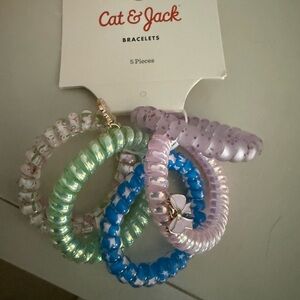 Cat & Jack Multicolor Spiral Bracelets Set